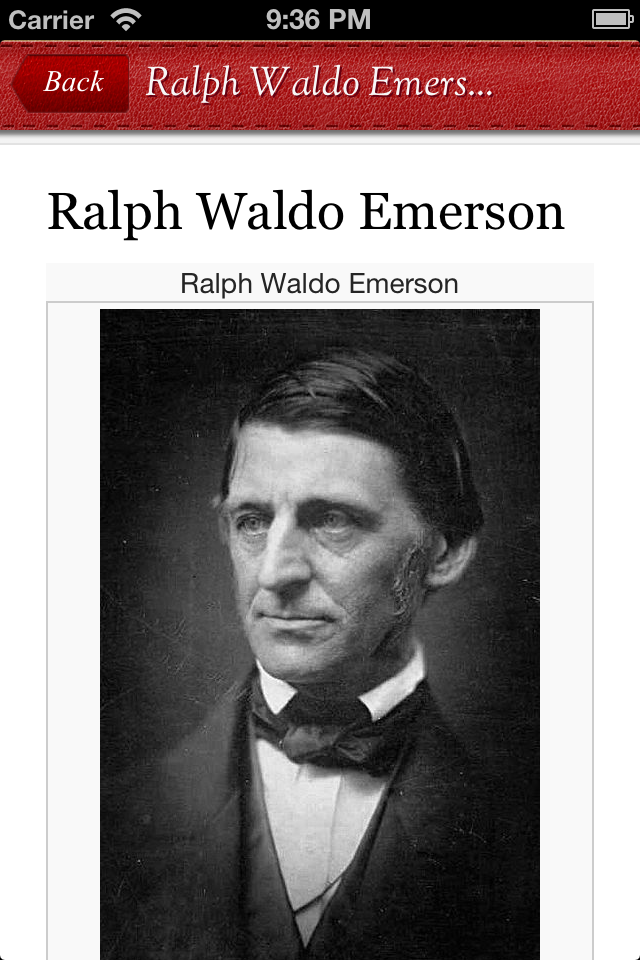 ralph emerson essays first series Ralph waldo emerson (may 25, 1803 – april 27, 1882) was an american essayist, lecturer, and poet who led the transcendentalist movement of the mid-19th. ralph emerson essays first series Ralph waldo emerson (may 25, 1803 – april 27, 1882) was an american essayist, lecturer, and poet who led the transcendentalist movement of the mid-19th.